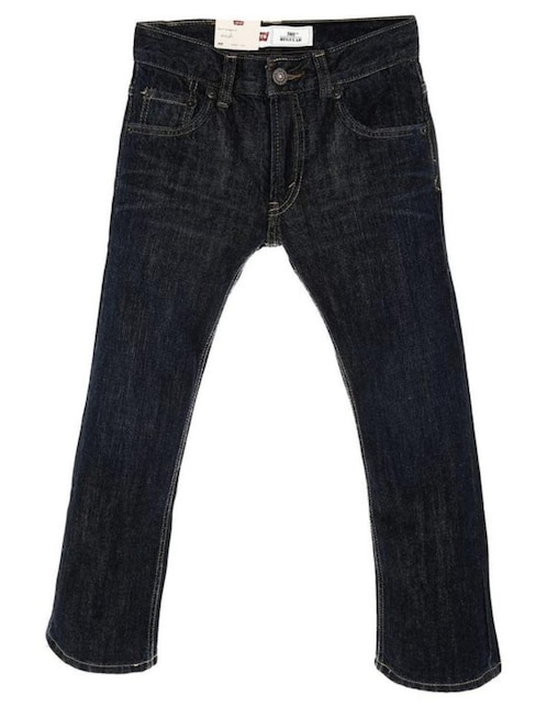 Jeans regular Levi's denim corte recto para niño