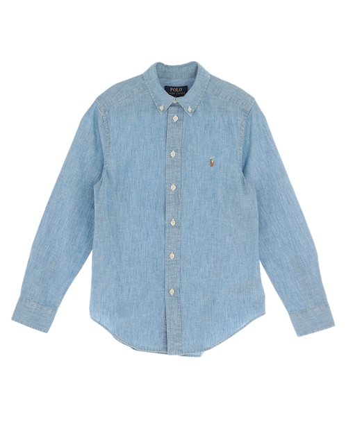 Camisa casual Polo Ralph Lauren de algodón manga larga para niño