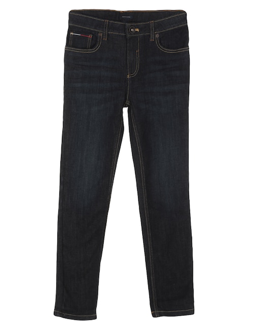 Jeans skinny lavado obscuro para niño 1