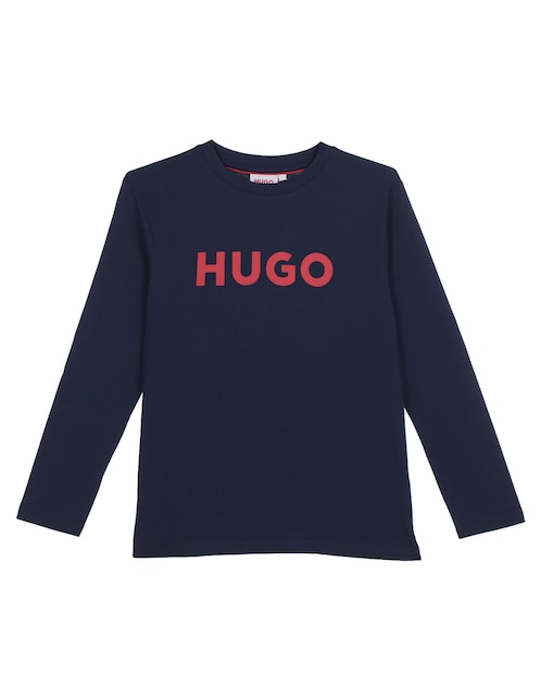 Playera HUGO manga larga para niño
