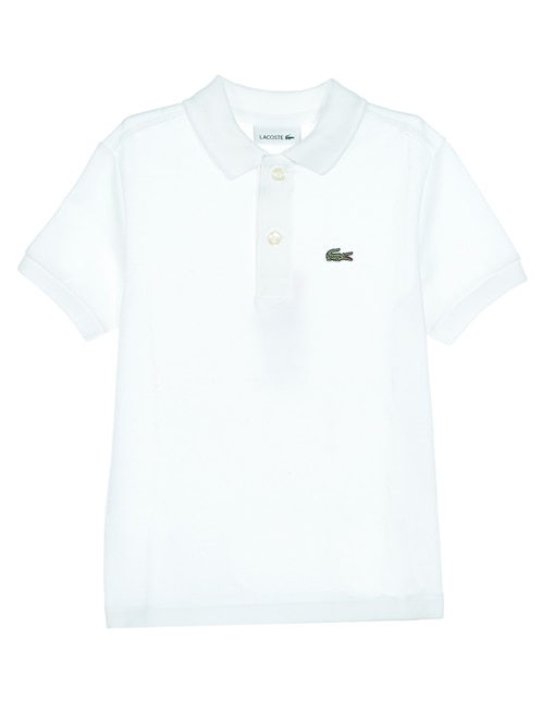 Playera tipo polo de algodón para niño
