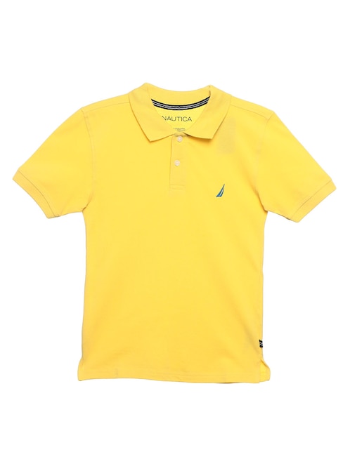 Playera tipo polo Nautica de algodón para niño