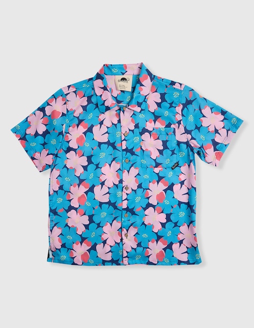 Camisa casual Boardies de algodón manga corta para niño