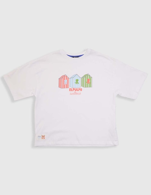 Playera El Pulpo manga corta para niño