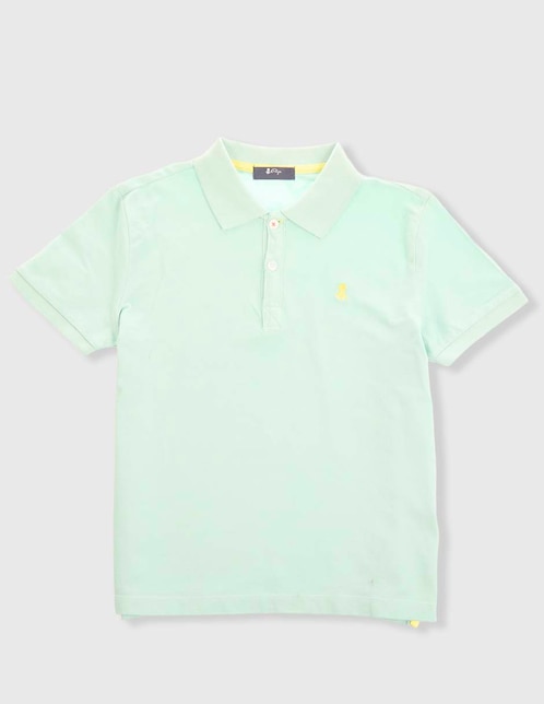 Playera tipo polo de algodón para niño 1