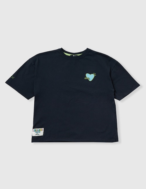 Playera El Pulpo manga corta para niña
