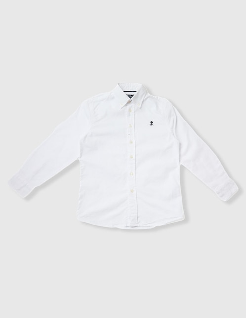 Camisa casual El Pulpo de algodón manga larga para niño