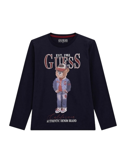 GUESS Playera Guess manga larga para niño