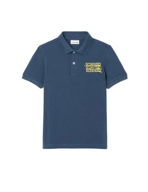 Playera tipo polo de algodón para niño 1