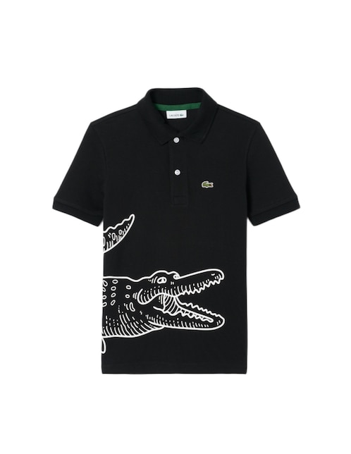 Playera tipo polo de algodón para niño
