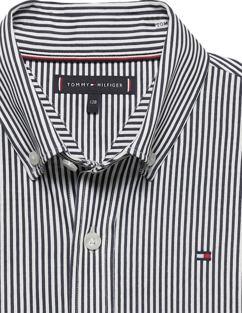 Camisa casual Tommy Hilfiger de algodón manga larga para niño