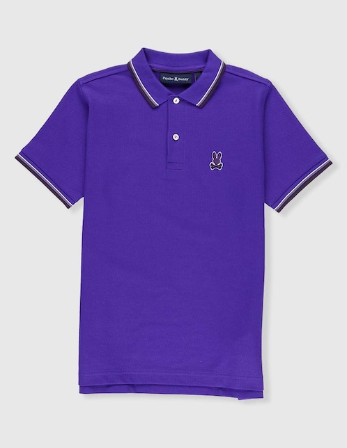 Playera tipo polo de algodón para niño 1