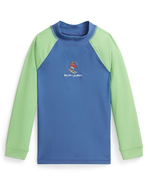 Wetshirt Polo Ralph Lauren estampado bloques de color para niño