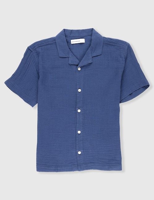 Camisa casual Abercrombie & Fitch de algodón manga corta para niño