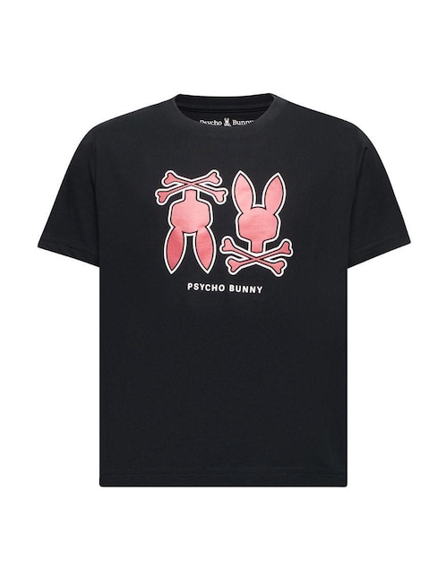 Playera Psycho Bunny manga corta para niño