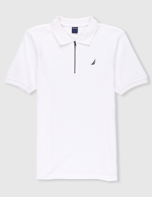 Playera tipo polo de algodón para niño 1