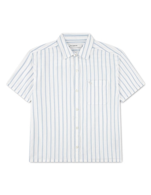 Camisa casual Abercrombie & Fitch de algodón manga corta para niño