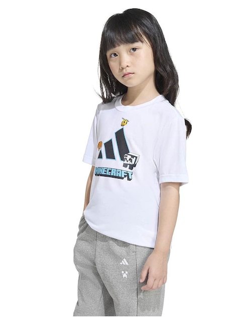 Playera Adidas Minecraft manga corta infantil