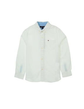 Camisa casual Tommy Hilfiger de algodón manga larga para niño
