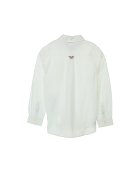 Camisa casual Tommy Hilfiger de algodón manga larga para niño