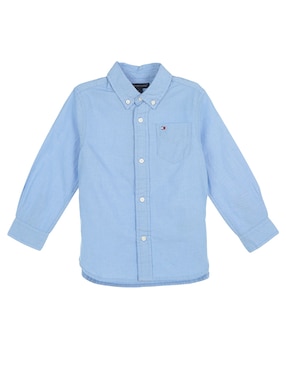 Camisa casual Tommy Hilfiger de algodón manga larga para niño