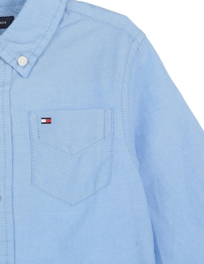Camisa casual Tommy Hilfiger de algodón manga larga para niño