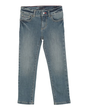 Jeans Skinny Tommy Hilfiger Deslavado Para Niño