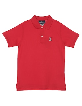 Playera Tipo Polo Psycho Bunny De Algodón Para Niño