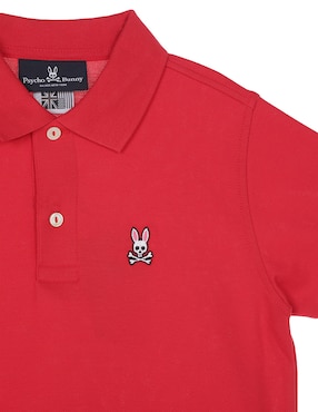 Playera tipo polo Psycho Bunny de algodón para niño