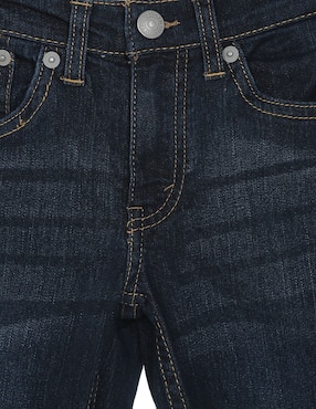 Jeans slim Levi's lavado obscuro para niño