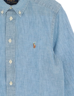 Camisa casual Polo Ralph Lauren de algodón manga larga para niño