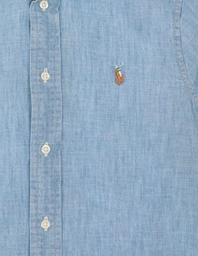 Camisa casual Polo de algodón manga larga para niño