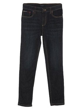 Jeans Skinny Tommy Hilfiger Lavado Obscuro Para Niño