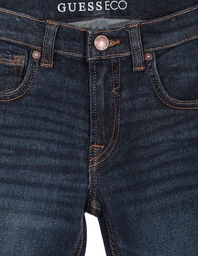 Jeans slim Guess lavado obscuro para niño