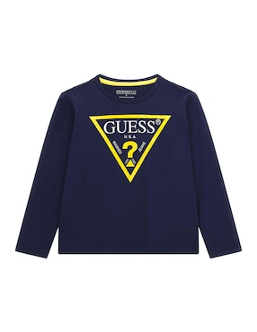 Playera Guess Manga Larga Para Niño