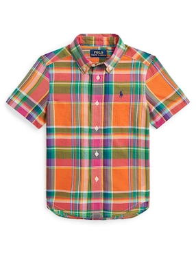 Camisa Casual Polo Ralph Lauren De Algodón Manga Corta Para Niño