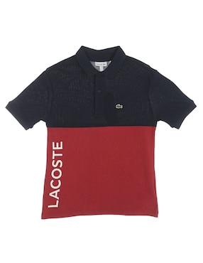 Playera Tipo Polo Lacoste De Algodón Para Niño