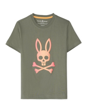 Playera Psycho Bunny Manga Corta Para Niño