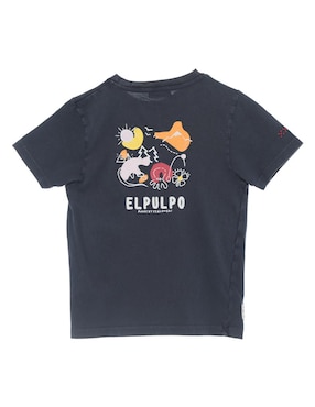 Playera El Pulpo manga corta para niño