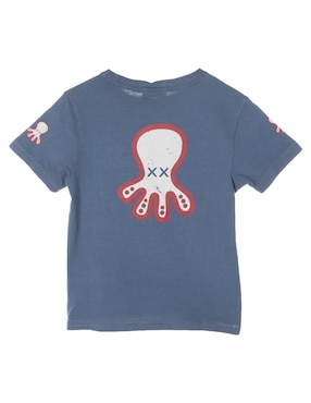 Playera El Pulpo manga corta para niño