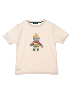 Playera El Pulpo Manga Corta Para Niño