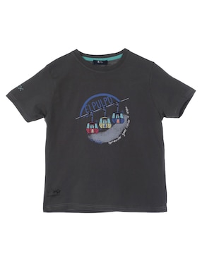 Playera El Pulpo Manga Corta Para Niño