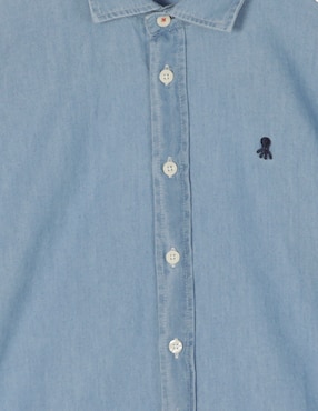 Camisa casual El Pulpo de algodón manga larga para niño
