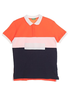 Playera Tipo Polo Benetton De Algodón Para Niño