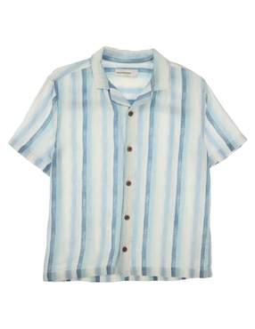 Camisa Casual Abercrombie & Fitch De Algodón Manga Corta Para Niño