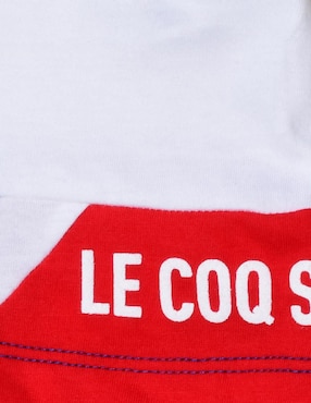 Playera Le Coq Sportif Tricolore manga corta para niño