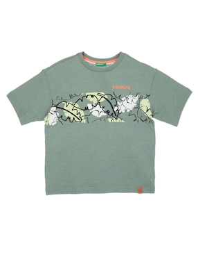 Playera Benetton Manga Corta Para Niño