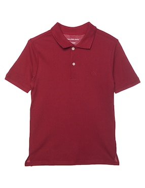 Playera Tipo Polo Calvin Klein De Algodón Para Niño