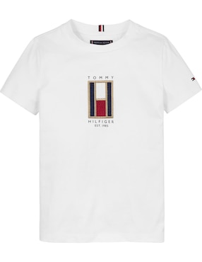 Playera Tommy Hilfiger Manga Corta Para Niño