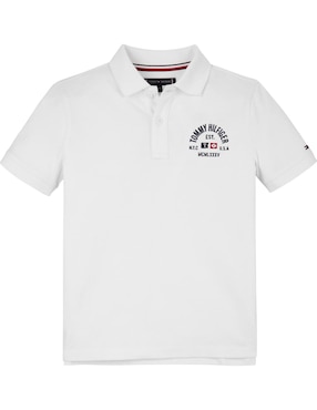 Playera Tipo Polo Tommy Hilfiger De Algodón Para Niño